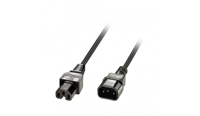 2m IEC Extension Cable IEC C14 to IEC C15 (Hot Conditioned)