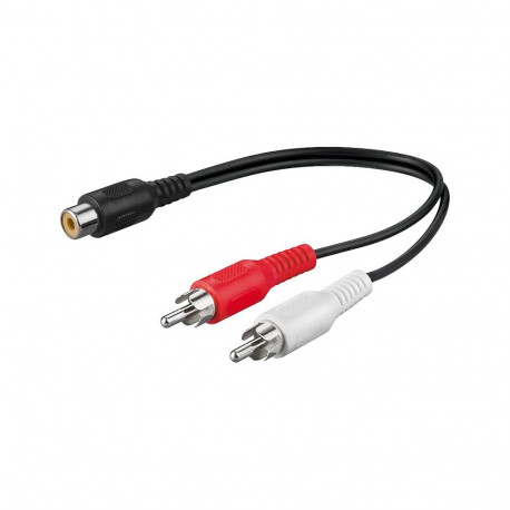 Adapter RCA (F) - 2xRCA (M) 0.2m