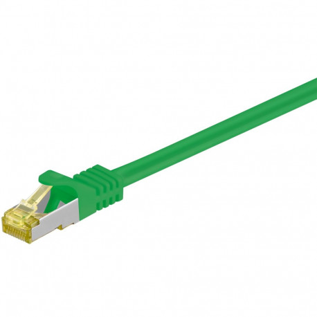 Võrgukaabel CAT6A S/FTP 0.25m, roheline, 500 MHz, PiMF, LSZH, CU, CAT 7 kaablist