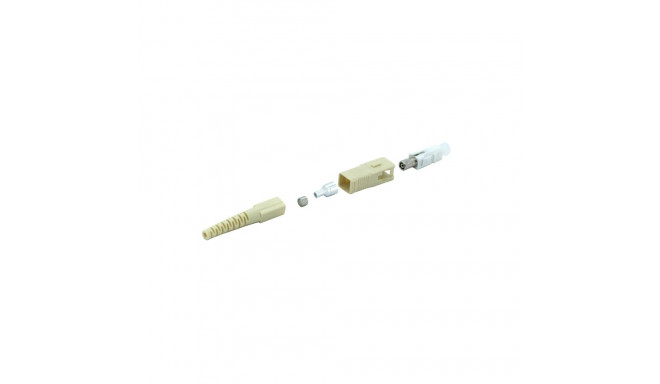 SC Multimode Simplex Connector 2mm Bellcore Boot - Colour Beige