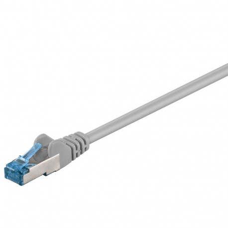 Võrgukaabel Cat6a S/FTP 1.0m, hall, PiMF, LSZH, CU