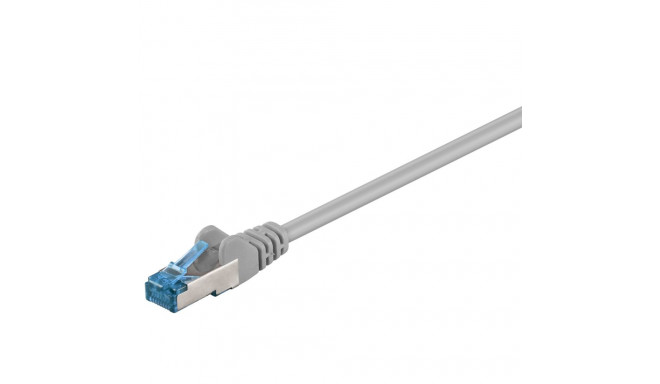 Võrgukaabel Cat6a S/FTP 1.0m, hall, PiMF, LSZH, CU