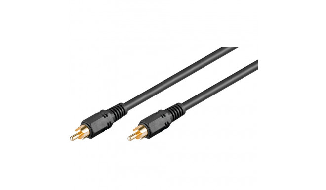 RCA kaabel 10.0m, kullatud, 75 ohm