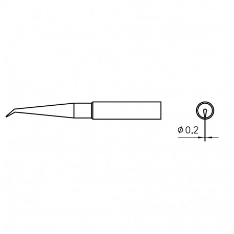 XNT 1LX SOLDERING TIP 0.2MM