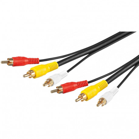 3xRCA male to 3 RCA male 1.5m