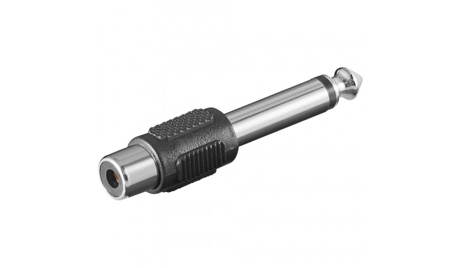 Adapter 6.35 mm mono plug > RCA jack