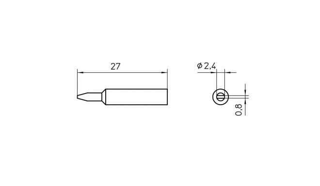 XNT B SOLDERING TIP 2,4MM