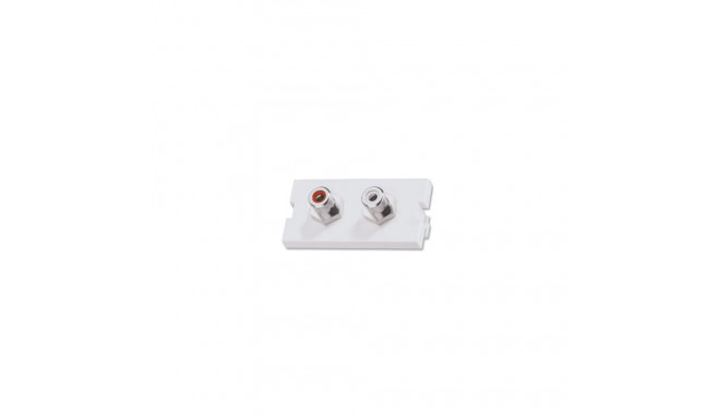 2 x Phono F/F Snap in Bezel For use with 60541/60542