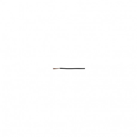 Hook up wire 0.50mm², Black 500V PVC ø1.90mm, Cu, 100m/reel