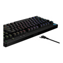 LOGITECH G Pro Mechanical Gaming Keyboard Keyboard backlit USB Pan Nordic key switch GX Blue Clicky 