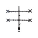 TECHLY 027521 Techly neljakordne lauapealne LED/LCD monitorihoidik 13-27 VESA 4x 10kg täisliikuv