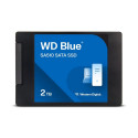 WD Blue SA510 SSD 2TB SATA III 6Gb/s korpusega 2,5-tolline 7mm sisemine ühekaupa pakendatud