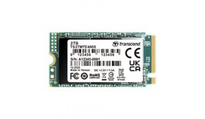 TRANSCEND 2TB M.2 2242 PCIe Gen3x4 NVMe 3D TLC DRAM-ita