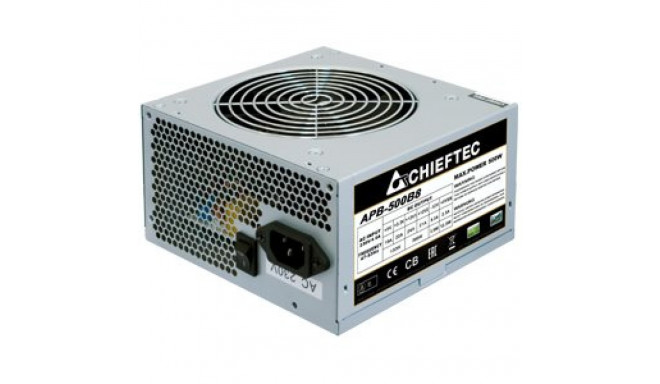 CHIEFTEC Value 500W efektiivsus 80p.c. ATX 12V 2.3 kaablid 1x20+4PIN ATX 3xSATA 2xMolex 1x4PIN 12V 1