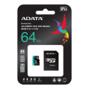 ADATA 64GB Micro SDXC UHS-I U3 V30S A2 + Adapter