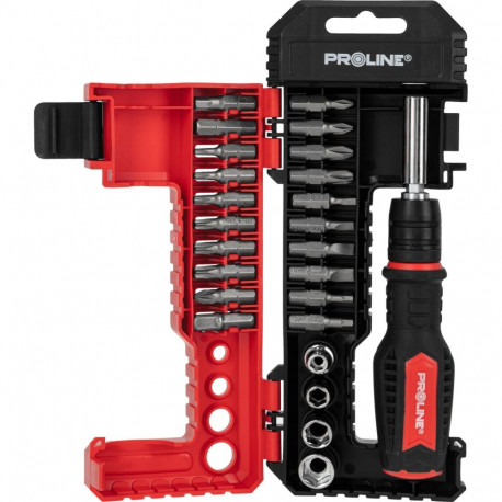 Proline otsikute ja padrunite komplekt kruvikeerajaga, 25 tk