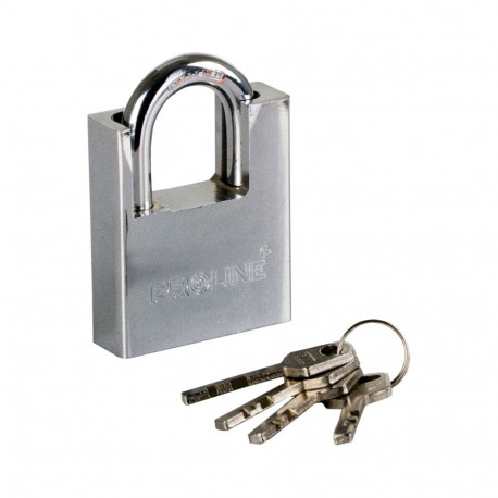 Kłódka żeliwna wzmc. 60mm kabłąk hart. klucz frez. proline