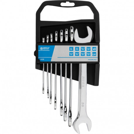 Klucze płaskie 8 tk (6*7-20*22mm), cv