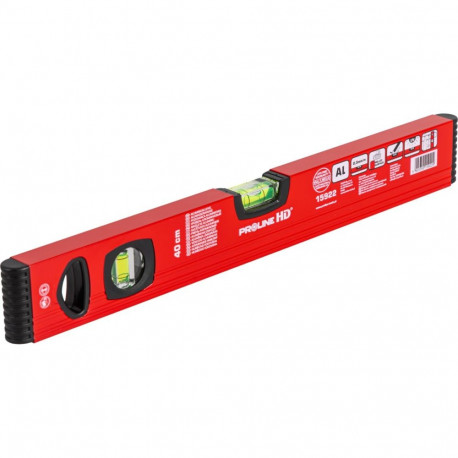 Poziomnica alu, 2 lib., frez., d.0,5mm/1m, 40cm, proline hd