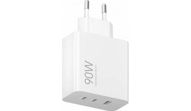 Xiaomi USB laadija 90W Hyper Charger Combo 3-port, valge