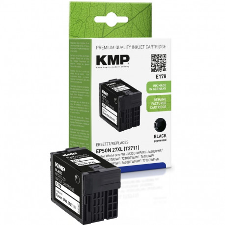 KMP E178 ink cartridge black compatible with Epson T 2711 XL