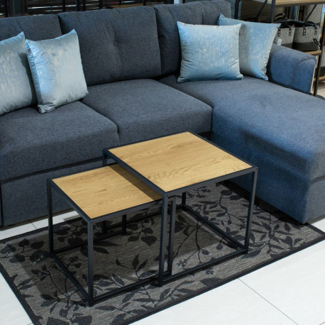 Diivanilauad 2tk SEAFORD 50x50xH45cm/40x40xH40cm, tamm