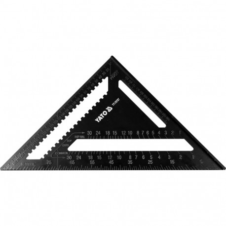 Yato YT-70787 Aluminium Alloy Set Square 300mm, GRD, 300mm, aluminium, lacquered, metric and inch sc
