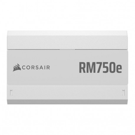 CORSAIR RMe valge seeria RM750e 750 W Cybenetics Gold sertifikaadiga täielikult modulaarne toiteplok