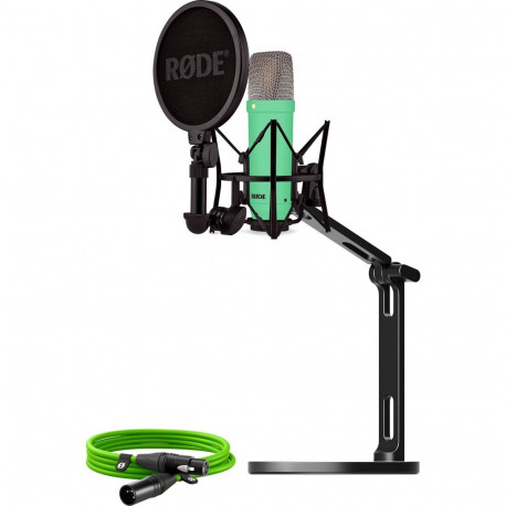 NT1 Signature +XLR-Kabel+Desktop Studio Arm  (hellgrün, Bundle)