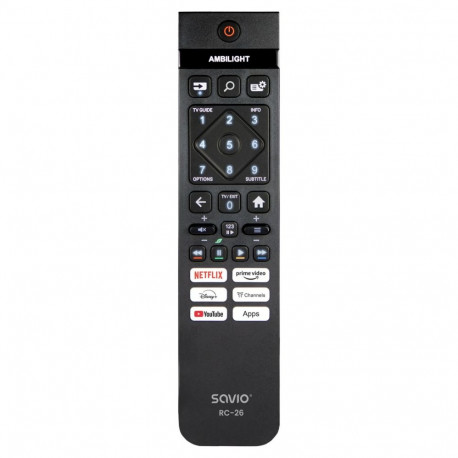 Savio RC-26 remote control IR Wireless TV Press buttons