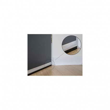 DeLOCK Brush strip 20 mm with aluminium profile straight - length 1 m