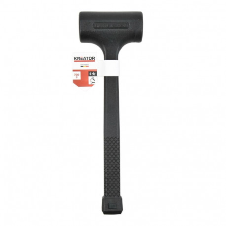Dead Blow Mallet 700g, KREATOR, KRTH90804, Head length: 100 mm, Head width: 44 mm, Shaft Length: 275