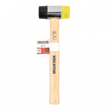 Kummivasar 300g kahepoolne KREATOR KRTH90607 95x40mm pea, 270mm käepide