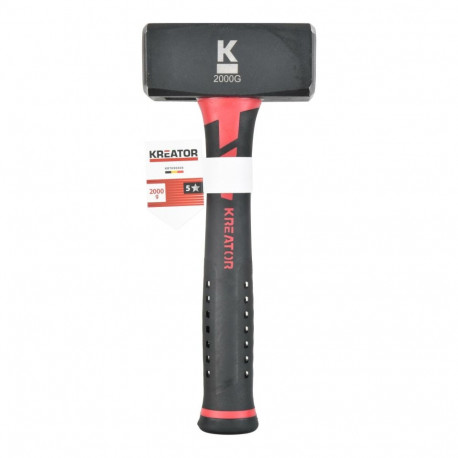 Kreator vasar KRTH90304, 2kg, 120x48mm, C45 sepistatud terasest, klaasplast käepide, 240mm, libisemi
