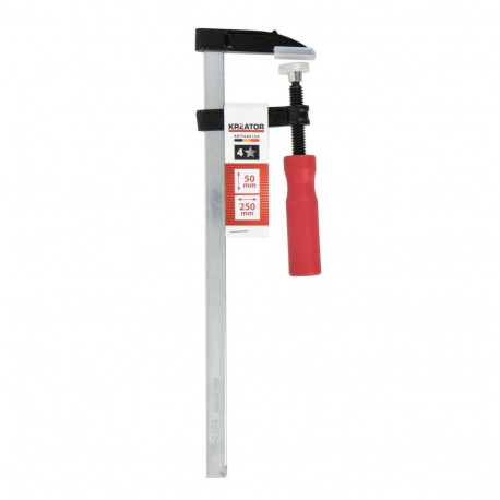 Bar clamp, KREATOR, KRTH40104, Length: 310 mm, Max. jaw depth: 250 mm, Clamping force: 100 kg