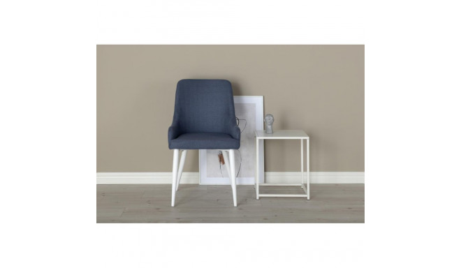 Söögitool Plaza, valge/sinine