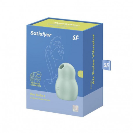 Satisfyer õhusurve vibraator Pro To Go 1 topelt, menta