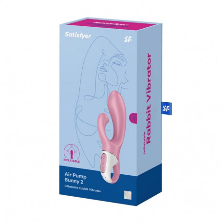 Satisfyer täispuhutav jänese-vibrataator Air Pump Bunny 2