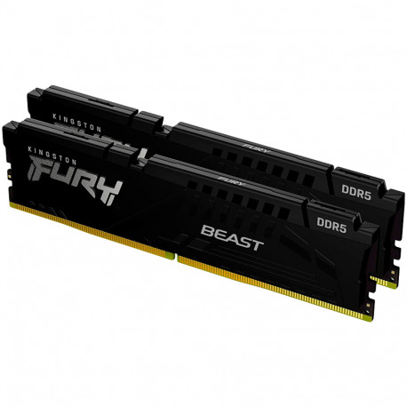 Kingston DRAM 32GB 5600MT/s DDR5 CL40 DIMM (Kit of 2) FURY Beast Black XMP