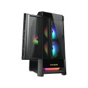 COUGAR DUOFACE RGB PC Case, Mid Tower, Black