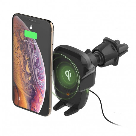 Juhtmevaba laadimisega autohoidik ventilatsiooniavasse / CD pesasse, Auto Sense, automaatselt avanev