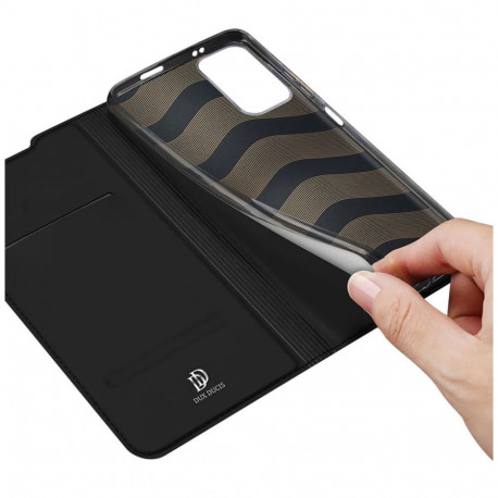 Kaitseümbris kaanega Skin Pro, Xiaomi Poco M4 Pro 5G, must, Dux Ducis