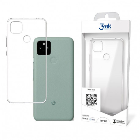Kaitseümbris Armor Case, Google Pixel 5a 5G, läbipaistev, 3mk