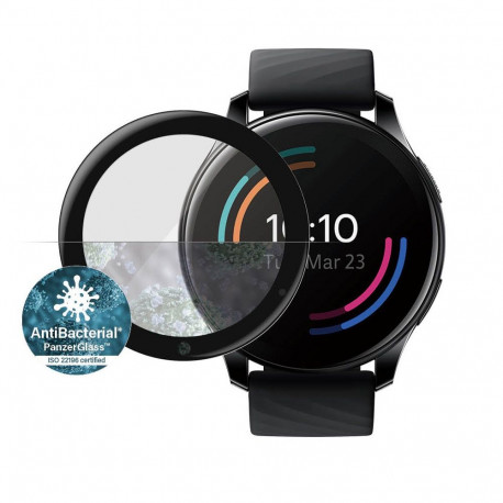 Kaitseklaas OnePlus Watch, veekindel, kumera musta äärega, PanzerGlass