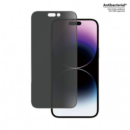 Kaitseklaas privaatsusfiltriga, Apple iPhone 14 Pro Max, musta äärega, PanzerGlass