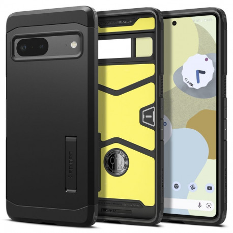 Kaitseümbris Tough Armor, Google Pixel 7, must, Spigen
