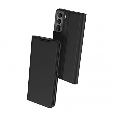 Kaitseümbris kaanega Skin Pro, Samsung Galaxy S21 FE 5G, must, Dux Ducis