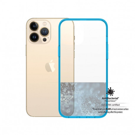 Kaitseümbris ClearCaseColor, Apple iPhone 13 Pro Max, klaasist tagaküljega, sinine / läbipaistev, Pa