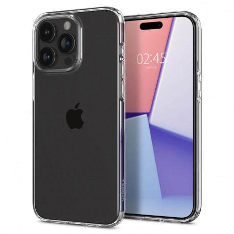 Kaitseümbris Liquid Crystal, Apple iPhone 15 Pro Max, läbipaistev, Spigen