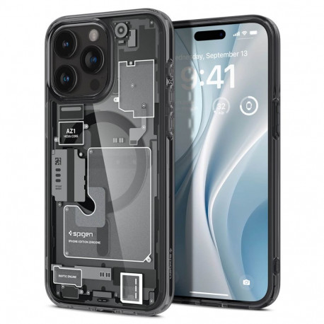 Kaitseümbris Ultra Hybrid Zero One MagFit, Apple iPhone 15 Pro, tumehalli ääre ja MagSafe ringiga, S